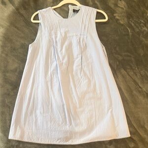 Kourt Light Blue Sleeveless Mini Dress